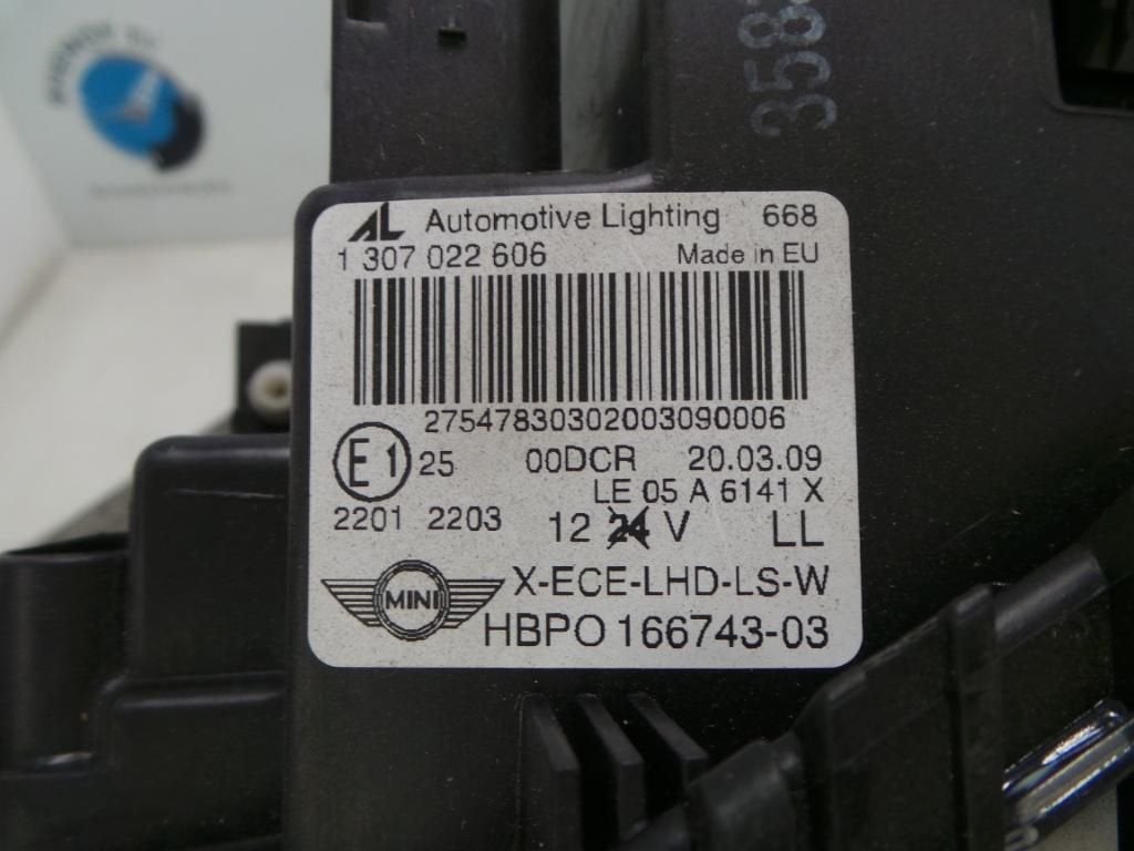 MINI (BMW) MINI KOPLAMP L 2010, Auto-onderdelen, Ophalen of Verzenden, Gebruikt, ARN erkend
