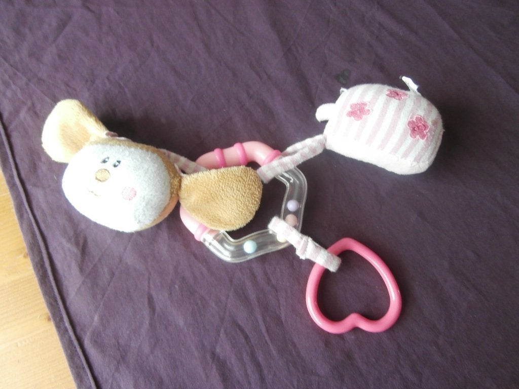 Babyspeelgoed rammelaar kinderwagen autostoel box Johntoy, Ophalen of Verzenden, Gebruikt, Babygym