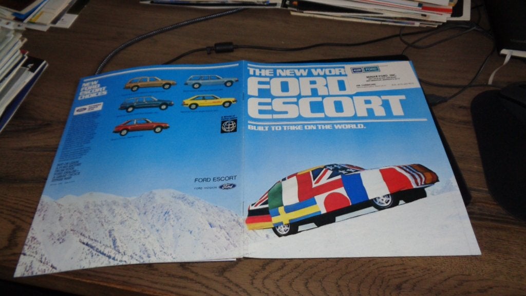 USA Folder  FORD  ESCORT  ,  1981, Verzenden, Nieuw, Ford