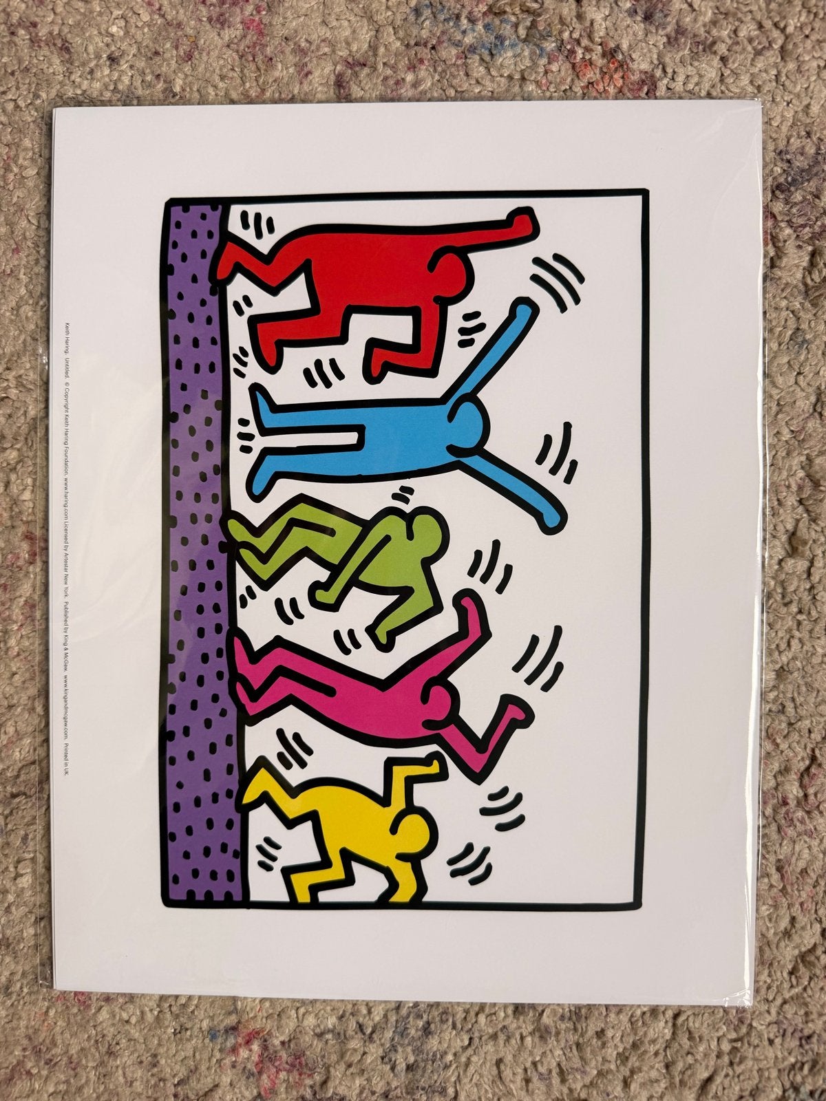 Keith Haring Poster - Untitled (Dansende Figuren), Rechthoekig Staand, Nieuw, Ophalen of Verzenden, A1 t/m A3
