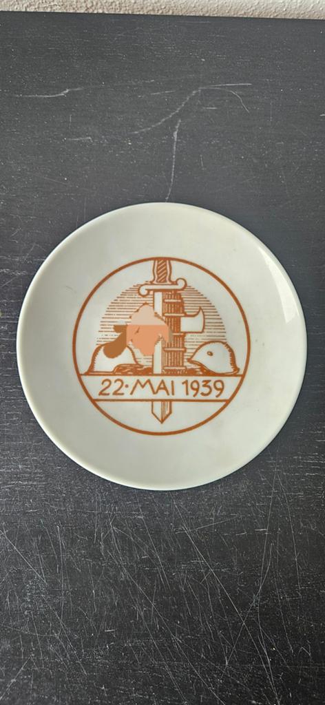 Duits herinneringsbord Derde Rijk - 22 mei 1939, Verzamelen, Ophalen of Verzenden, Overige soorten, Duitsland, Overige typen
