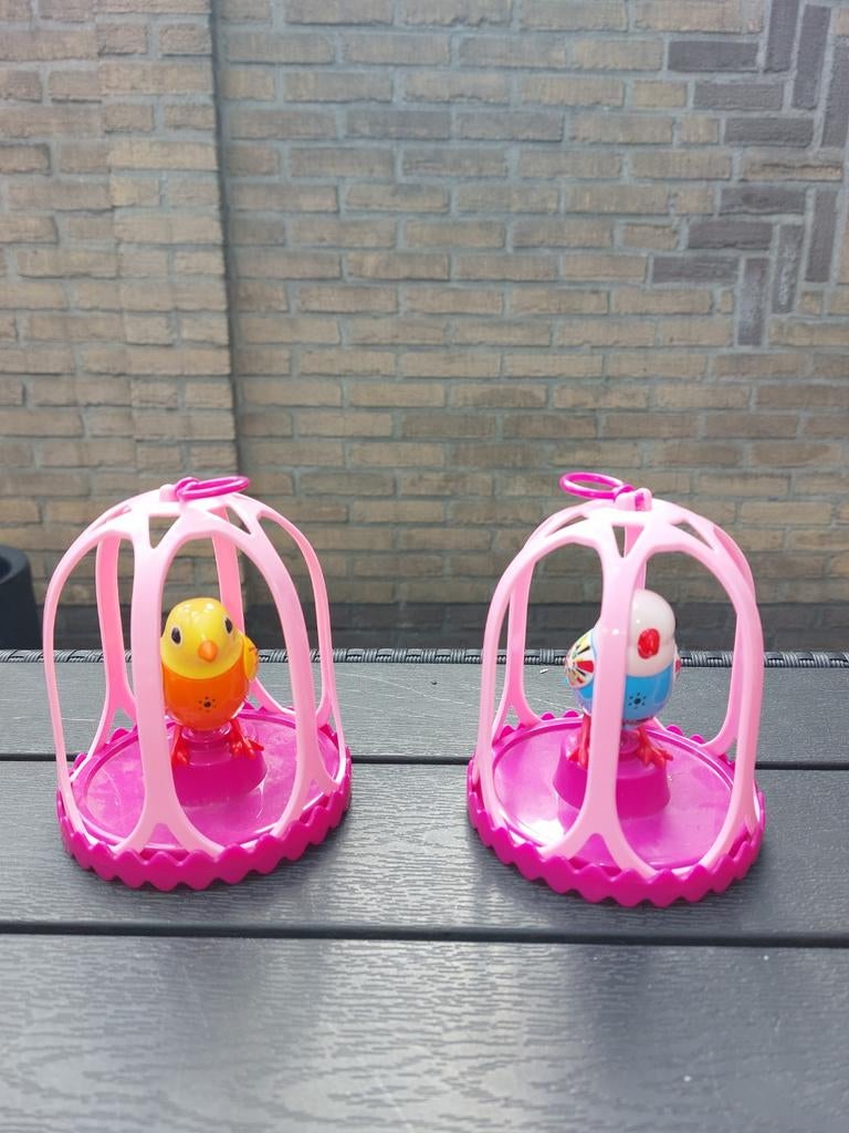 Zingende vogels in kooi - Speelgoed, Ophalen of Verzenden