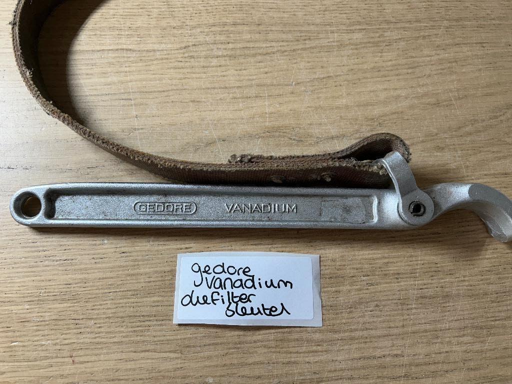 Gedore Oliefilter Sleutel Bandsleutel, Auto diversen, Autogereedschap, Ophalen of Verzenden, Gebruikt