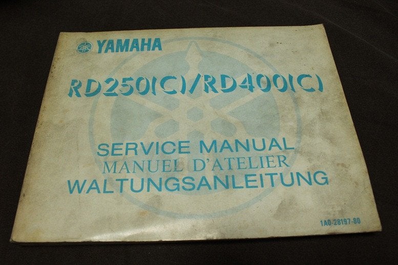 Yamaha RD250 RD400C 1976 motorcycle service manual RD 400, Ophalen of Verzenden, Yamaha