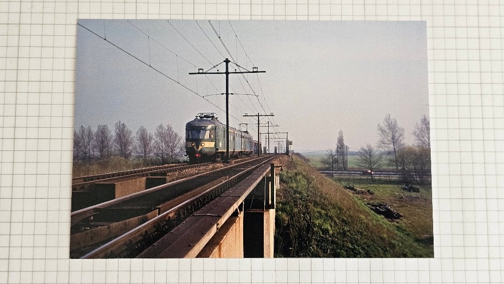 Foto TREIN NS Nederlandse Spoorwegen Muizeneus Mat 46, Verzamelen, Verzenden, Gebruikt, Trein, Overige typen
