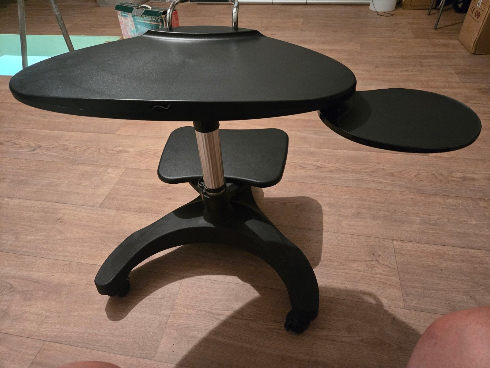 Verrijdbare laptoptafel/ bijzettafel - Zwart, Gebruikt, 50 tot 100 cm, Modern, functioneel, Overige vormen