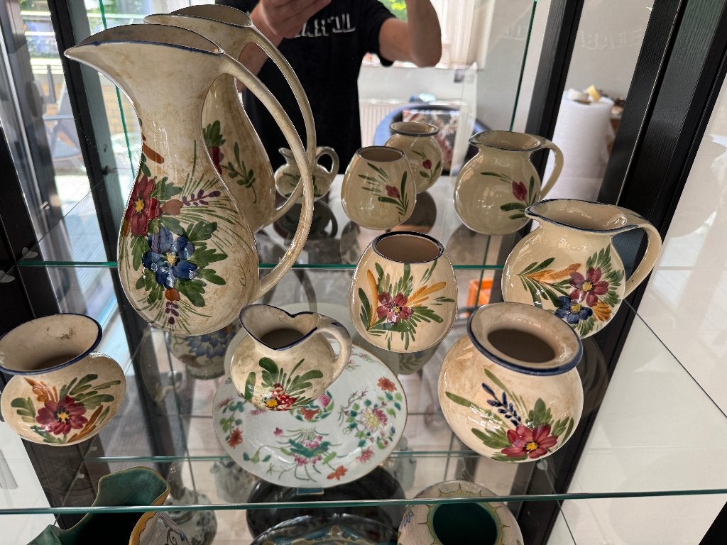 handgeschilderd keramiek Pottery Huizen, Antiek en Kunst, Ophalen of Verzenden