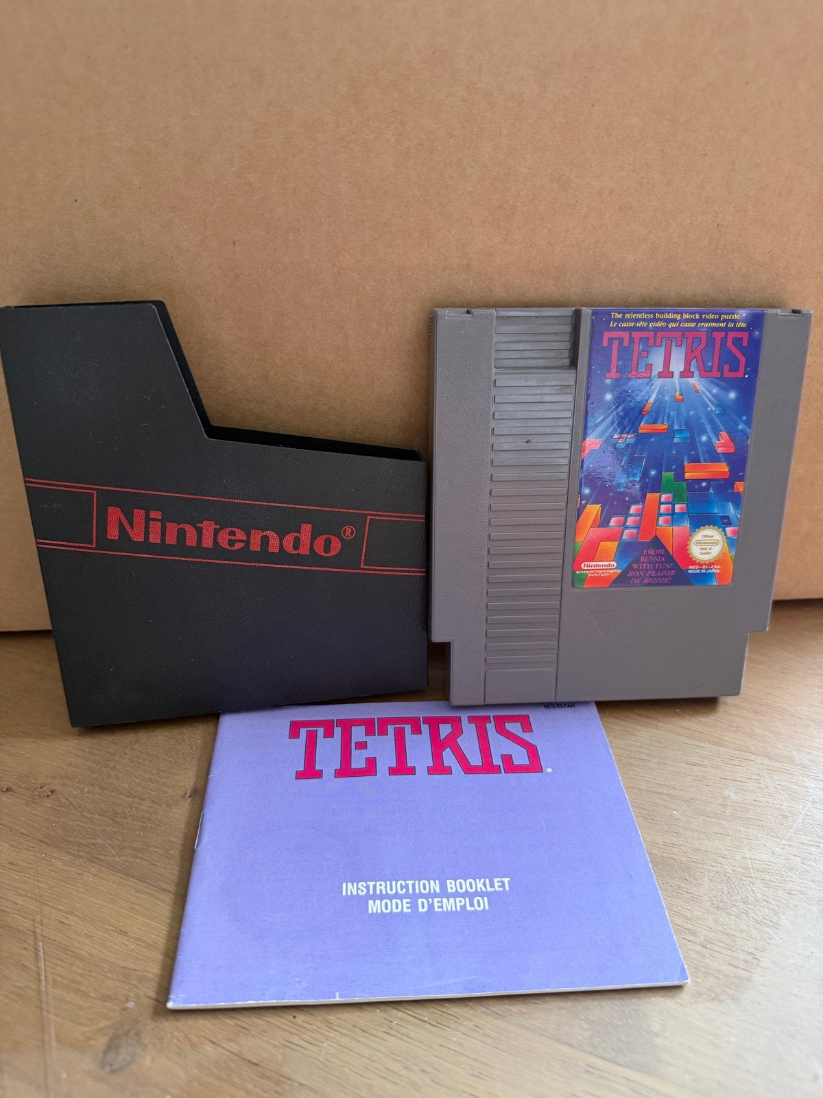 Tetris NES met handleiding en hoes., Spelcomputers en Games, Puzzel en Educatief, Gebruikt, 1 speler, Ophalen of Verzenden