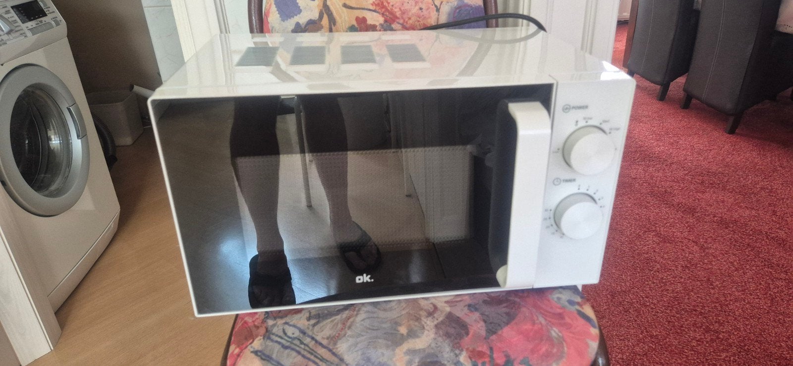 OK. Magnetron - Compact en Gebruiksvriendelijk (20L), Witgoed en Apparatuur, Magnetrons, Ophalen, Minder dan 45 cm, Grill, Draaiplateau