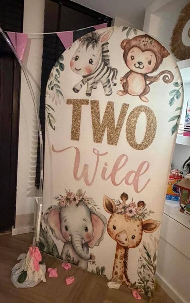 “TWO WILD” verjaardagsspullen meisje, Ophalen of Verzenden, Zo goed als nieuw, Verjaardag