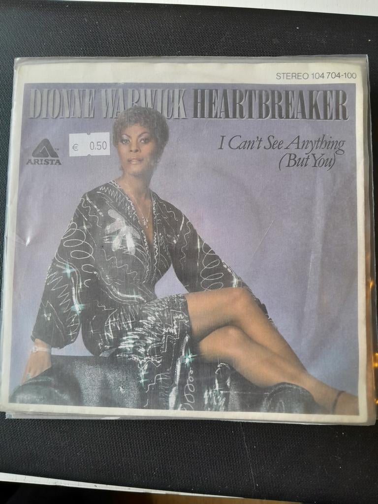 Dionne warwick 7inch heartbreaker, Ophalen of Verzenden, Zo goed als nieuw, Pop