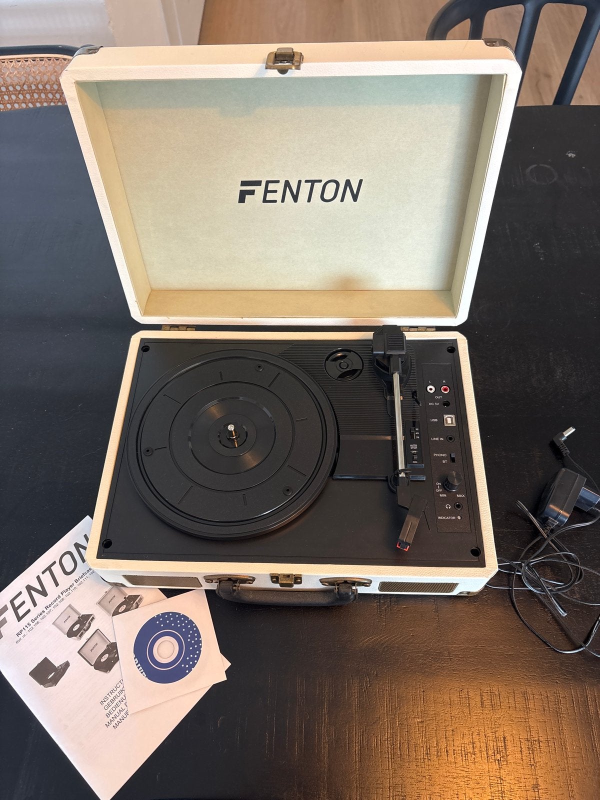 Fenton Platenspeler - Draagbaar met USB en Bluetooth