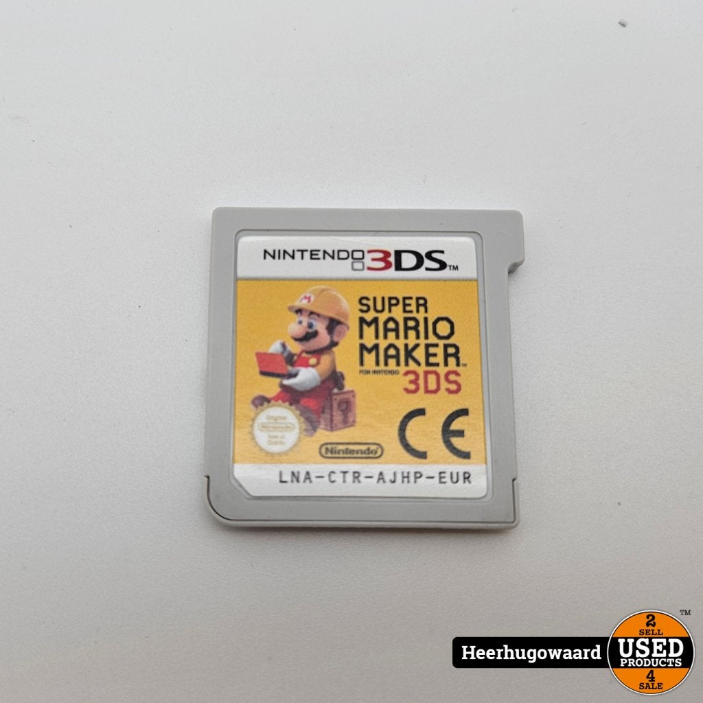 Nintendo 3DS Game: Super Mario Maker 3DS, Nintendo, Gebruikt, Support@nintendo.com, 11-1 Hokotate-cho, Kamitoba, Minami-ku
Kyoto 601-8501
Japan