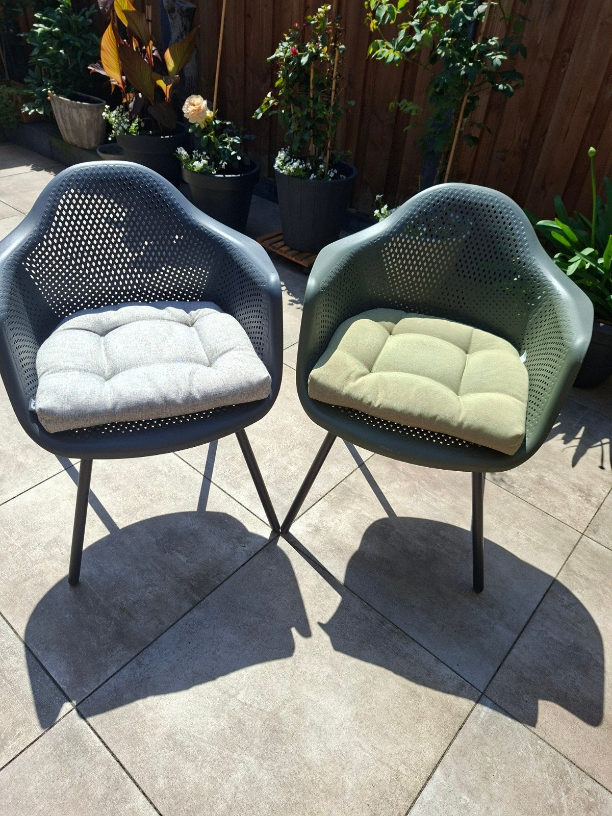 6 terras stoelen, Tuin en Terras, Tuinstoelen, Ophalen, Zo goed als nieuw, Kunststof