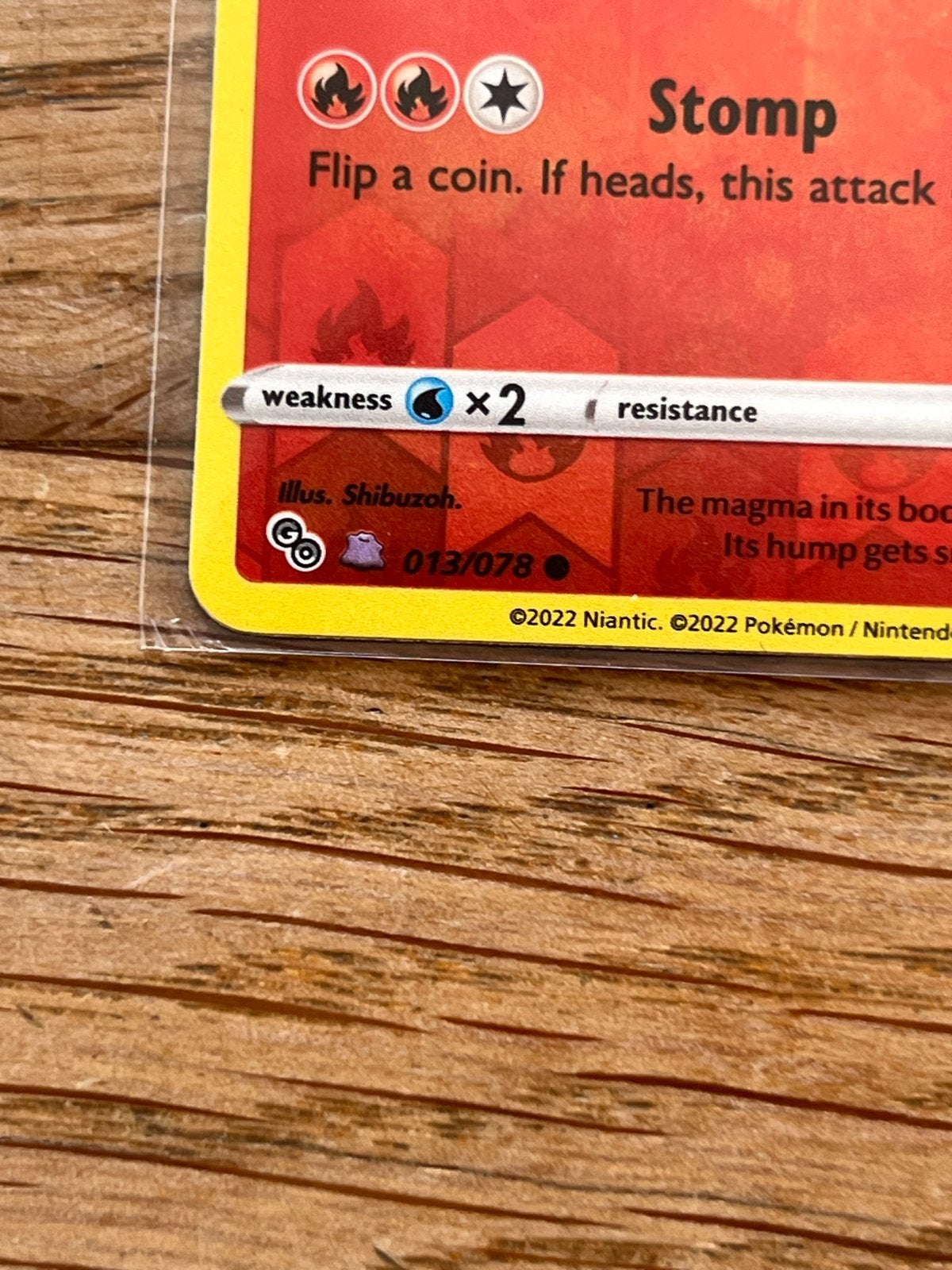 Pokémon Numel (Ditto) kaart 2022 - Speciale editie!, Ophalen of Verzenden, Zo goed als nieuw, Losse kaart