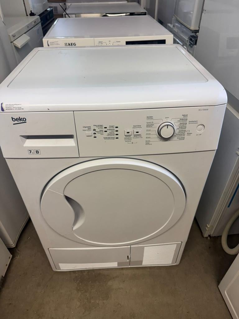 Beko Condensdroger schoon garantie bezorging, 6 tot 8 kg, Gebruikt, Ophalen of Verzenden, Voorlader
