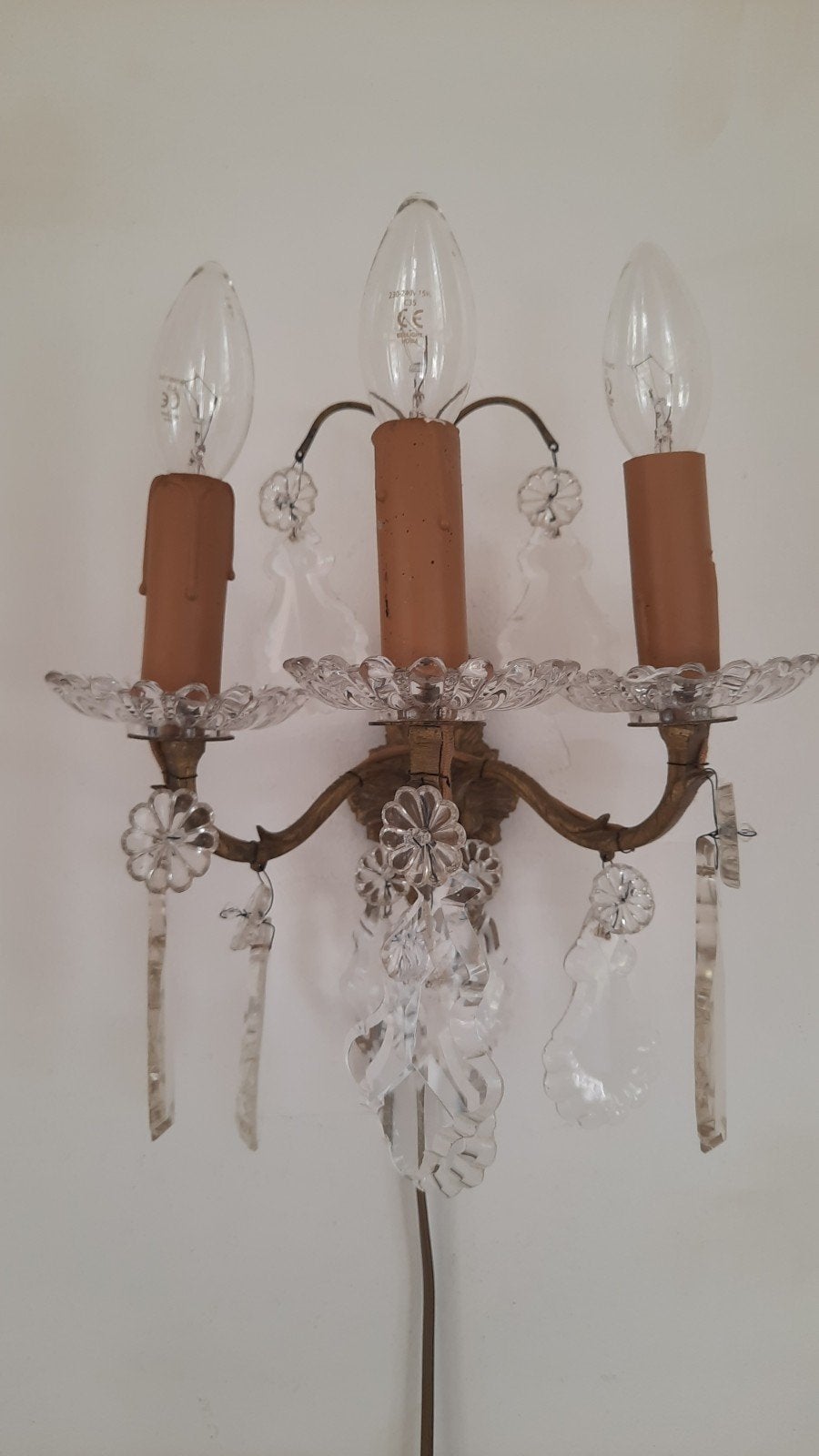Applique wandlamp met pegels 25V (nuzzelspul), Ophalen of Verzenden, Nieuw