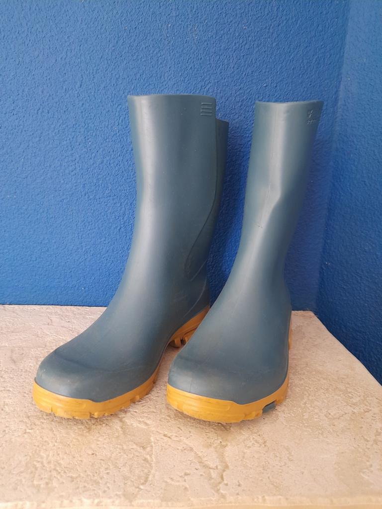 Regenlaarzen blauw maat 33/34 | Solognac, Ophalen of Verzenden, Gebruikt, Jongen of Meisje, Laarzen