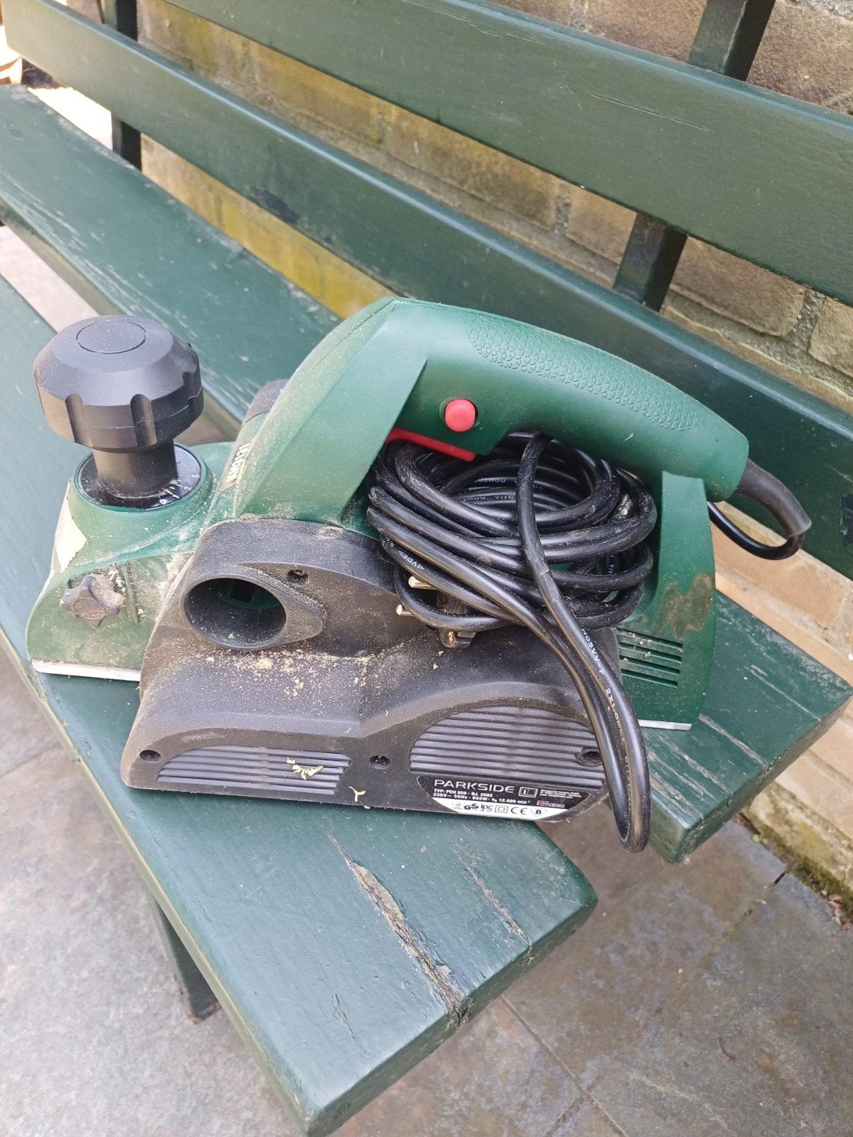 Parkside elektrische schaafmachine met koffer, Ophalen of Verzenden, Gebruikt