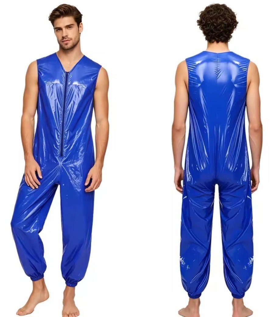 Mooie Lak Glans Bodysuit Rits, tm 3XL, Kleding | Heren, Verzenden, Nieuw