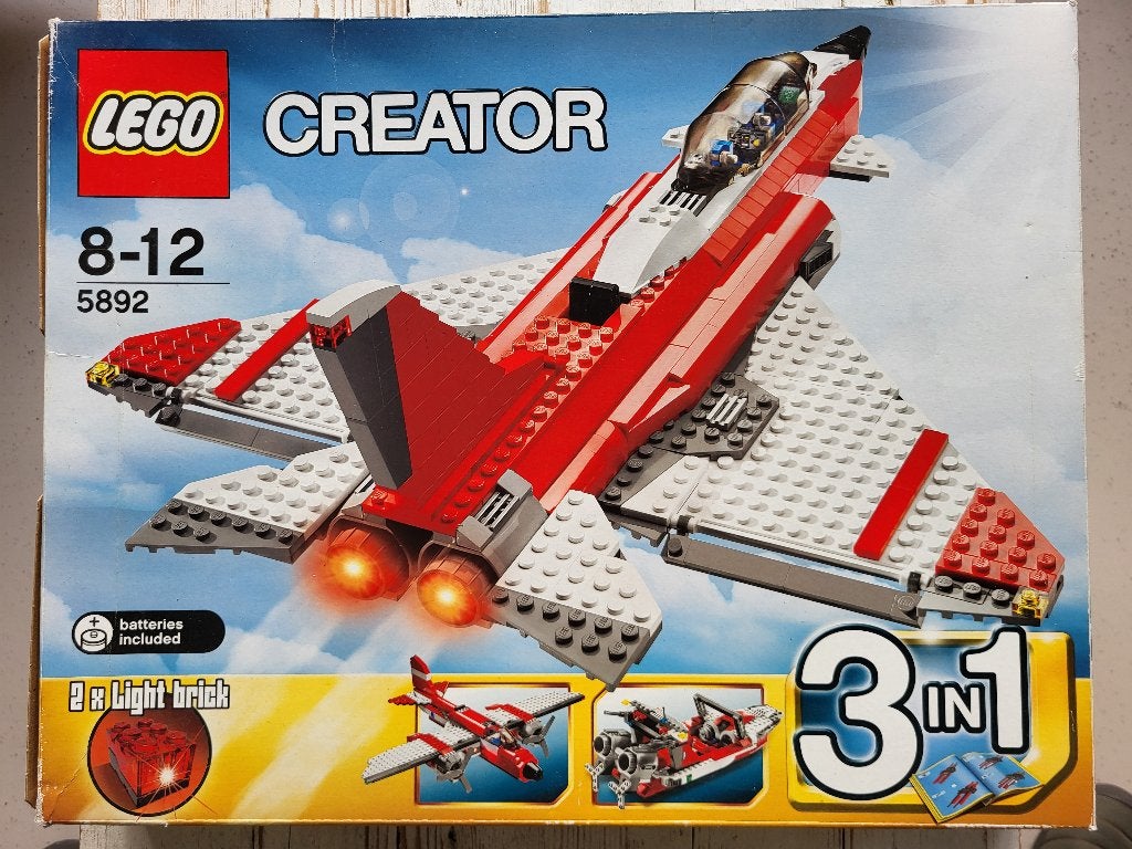 Lego Creator 3 in 1 - Sonic Boom - Straaljager - 5892, Gebruikt, Lego, Ophalen of Verzenden, Compleet