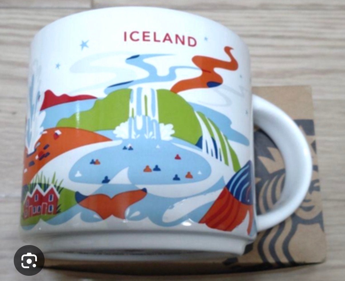 Gezocht: Starbucks mok IJsland, Huis en Inrichting, Keuken | Servies, Ophalen of Verzenden, Nieuw, Overige stijlen, Kop(pen) en/of Schotel(s)