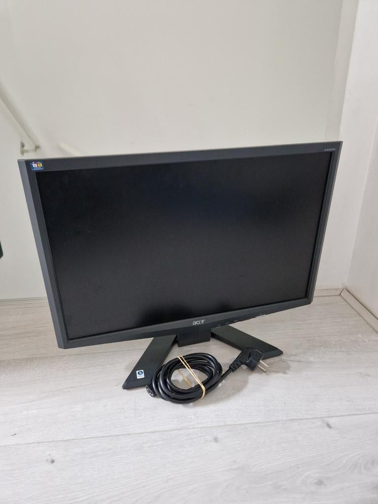 Lcd Monitor Acer X223W met bekabeling, Ophalen of Verzenden, Gebruikt, 60 Hz of minder, LED