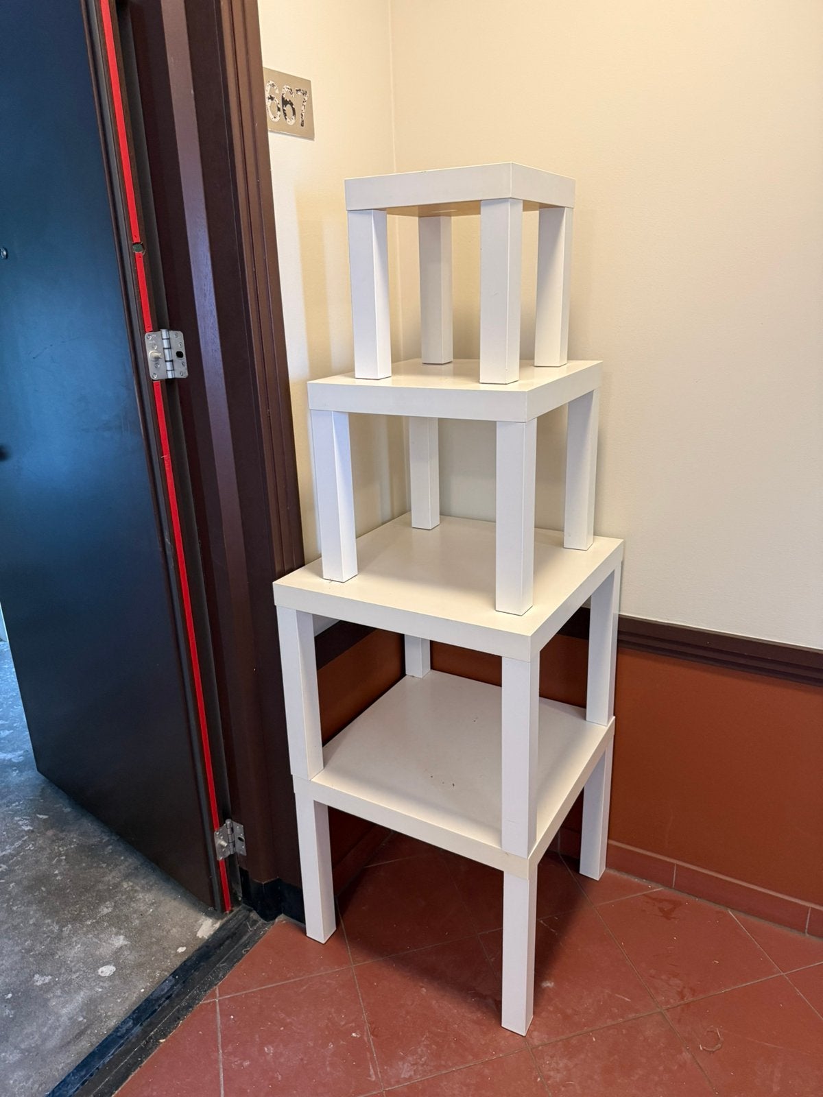 4x IKEA Lack, Ophalen, Gebruikt, 50 tot 100 cm, Vierkant