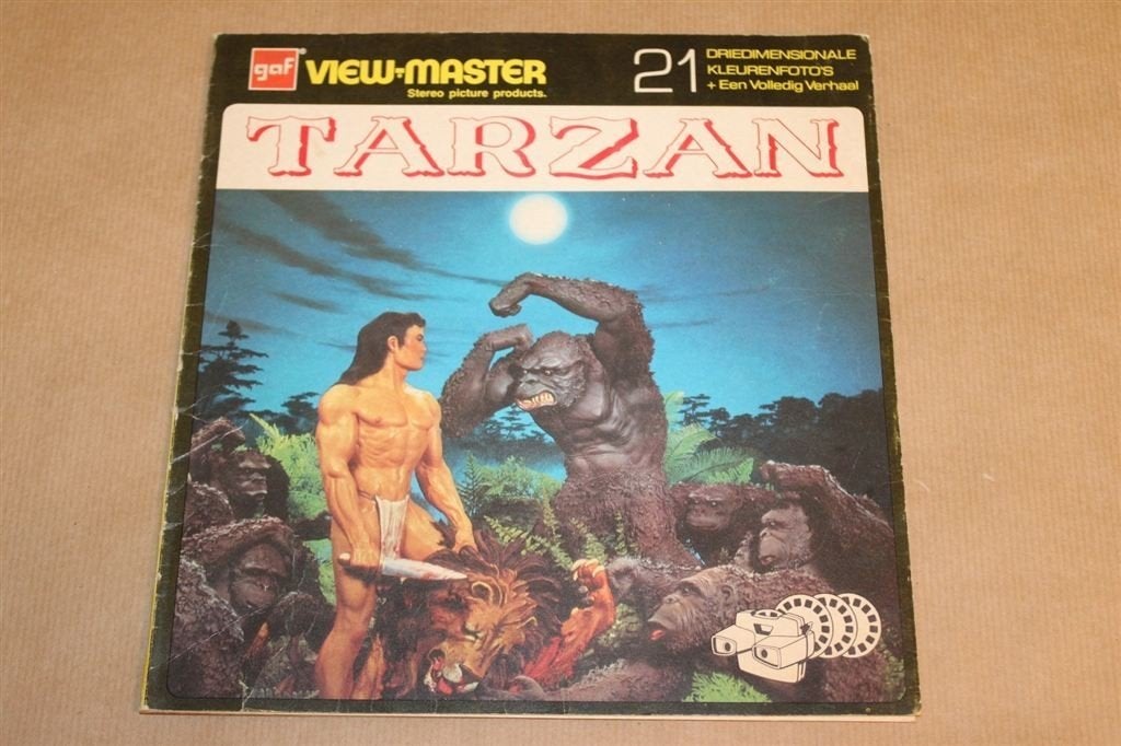 Tarzan - View-Master Album - Circa 1975, Eén stripboek, Ophalen of Verzenden, Gelezen