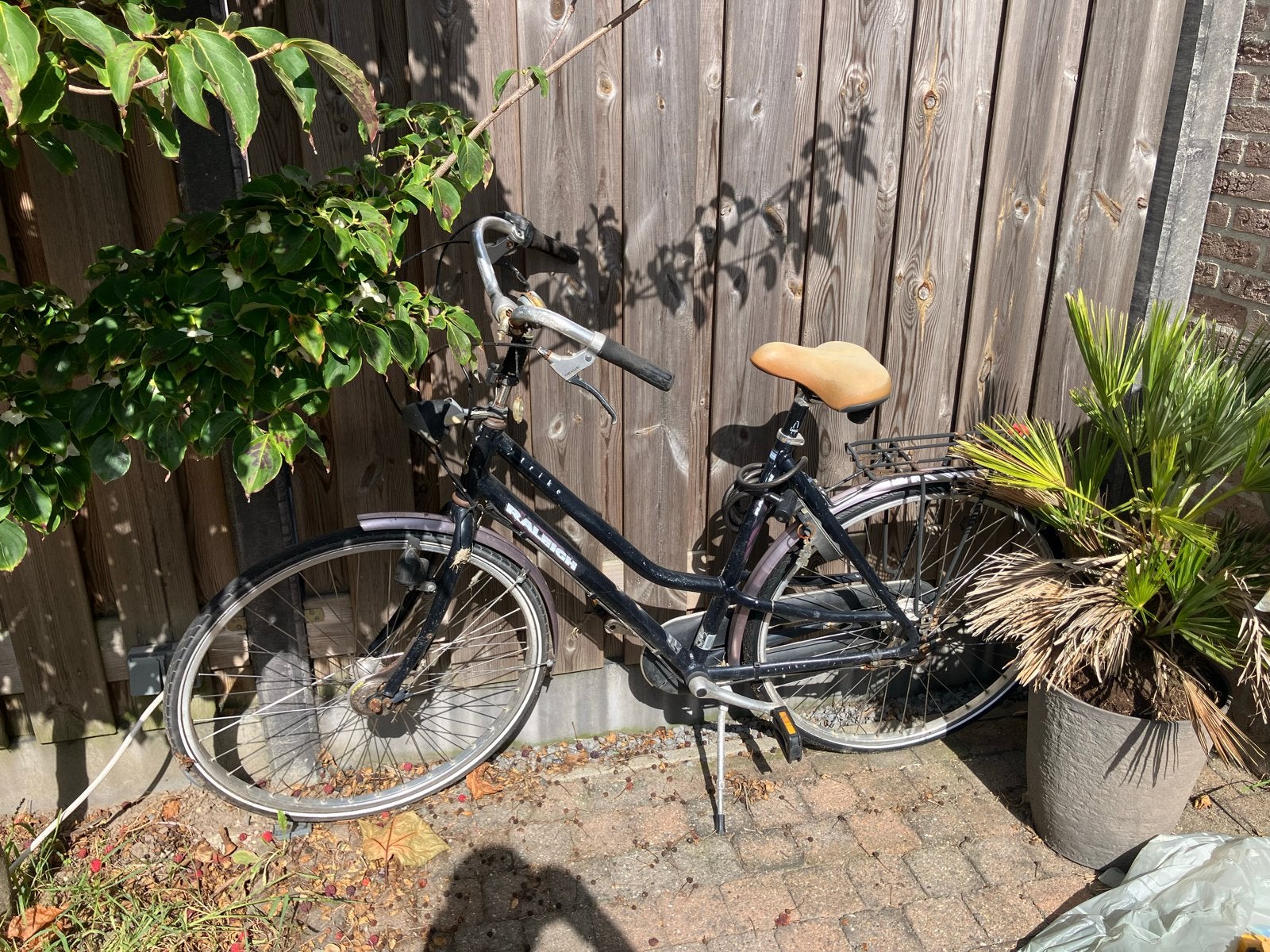 Gebruikte Raleigh damesfiets met versnellingen, Fietsen en Brommers, Overige merken, Versnellingen, Ophalen of Verzenden, Trommelrem