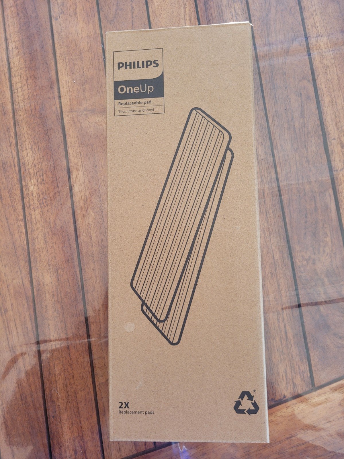 Philips OneUp Vervangende Pads voor Tegels/Steen (2x), Ophalen, Nieuw