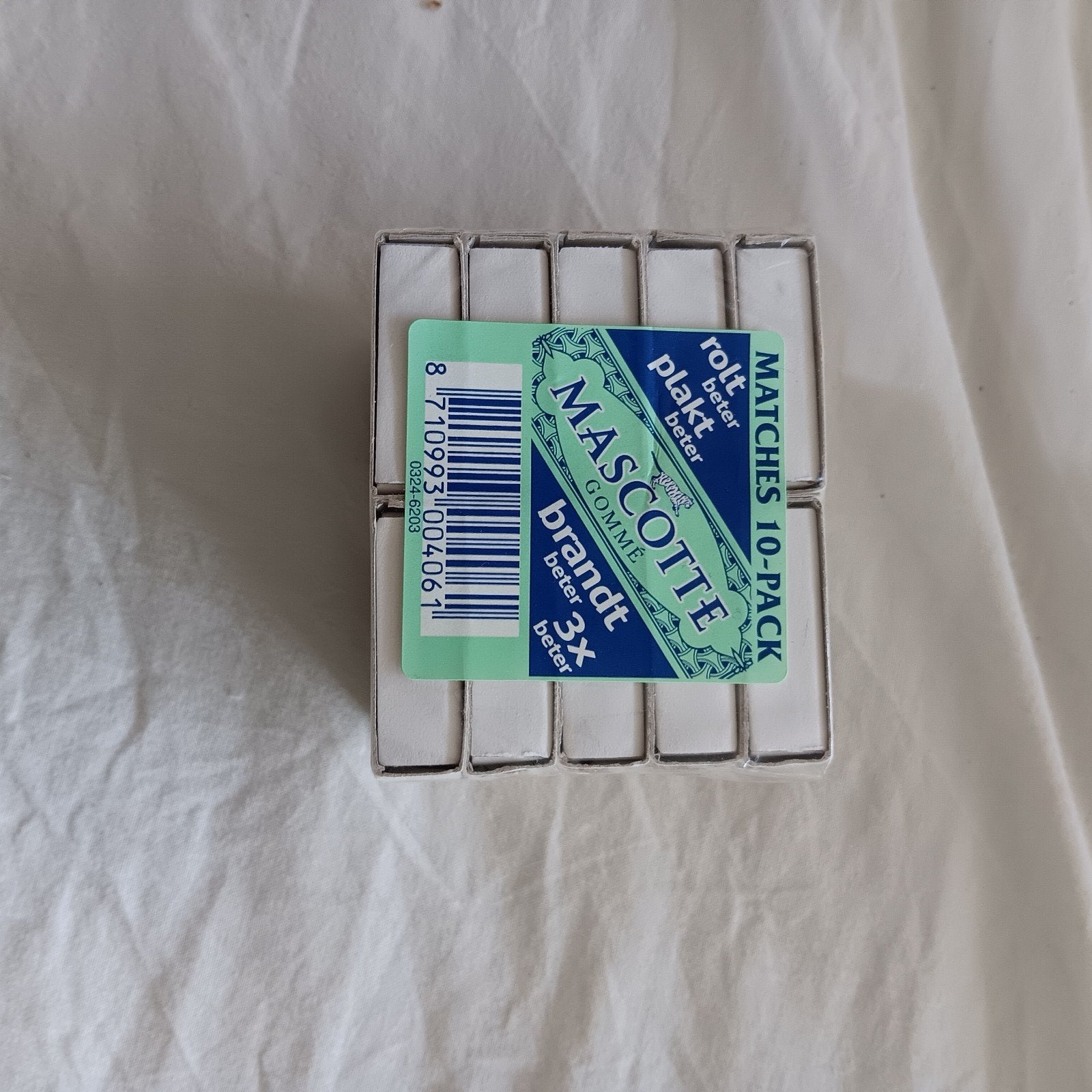 Mascotte vintage luciferdoosjes (10-pack) - Nieuw, Ophalen of Verzenden, Nieuw, Luciferdoosjes of -merken