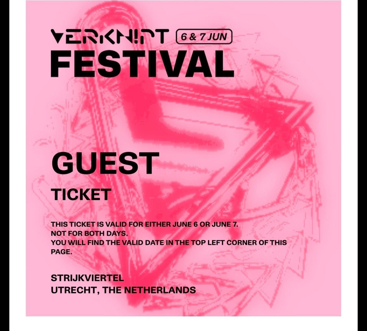 2 Zondag kaartjes voor verknipt festival, Twee personen