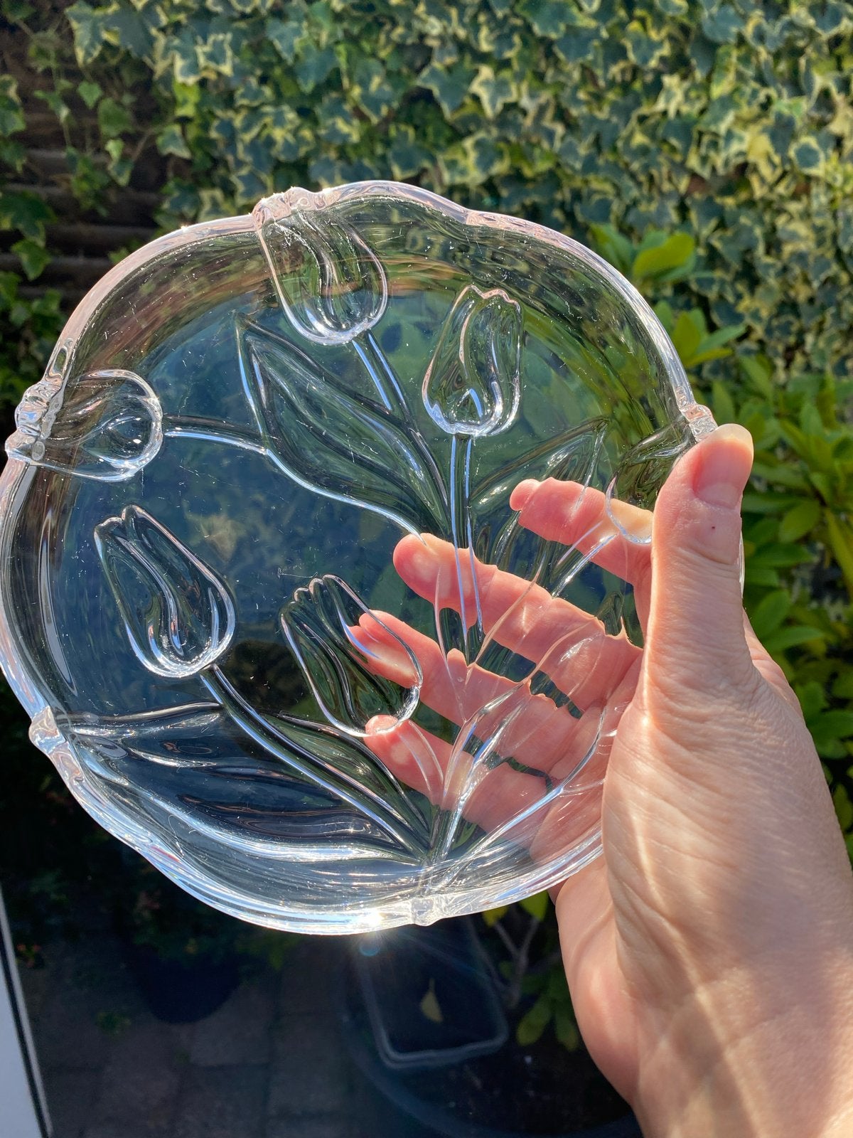 Glazen schaal met tulpendesign - Walther Glas, Ophalen of Verzenden