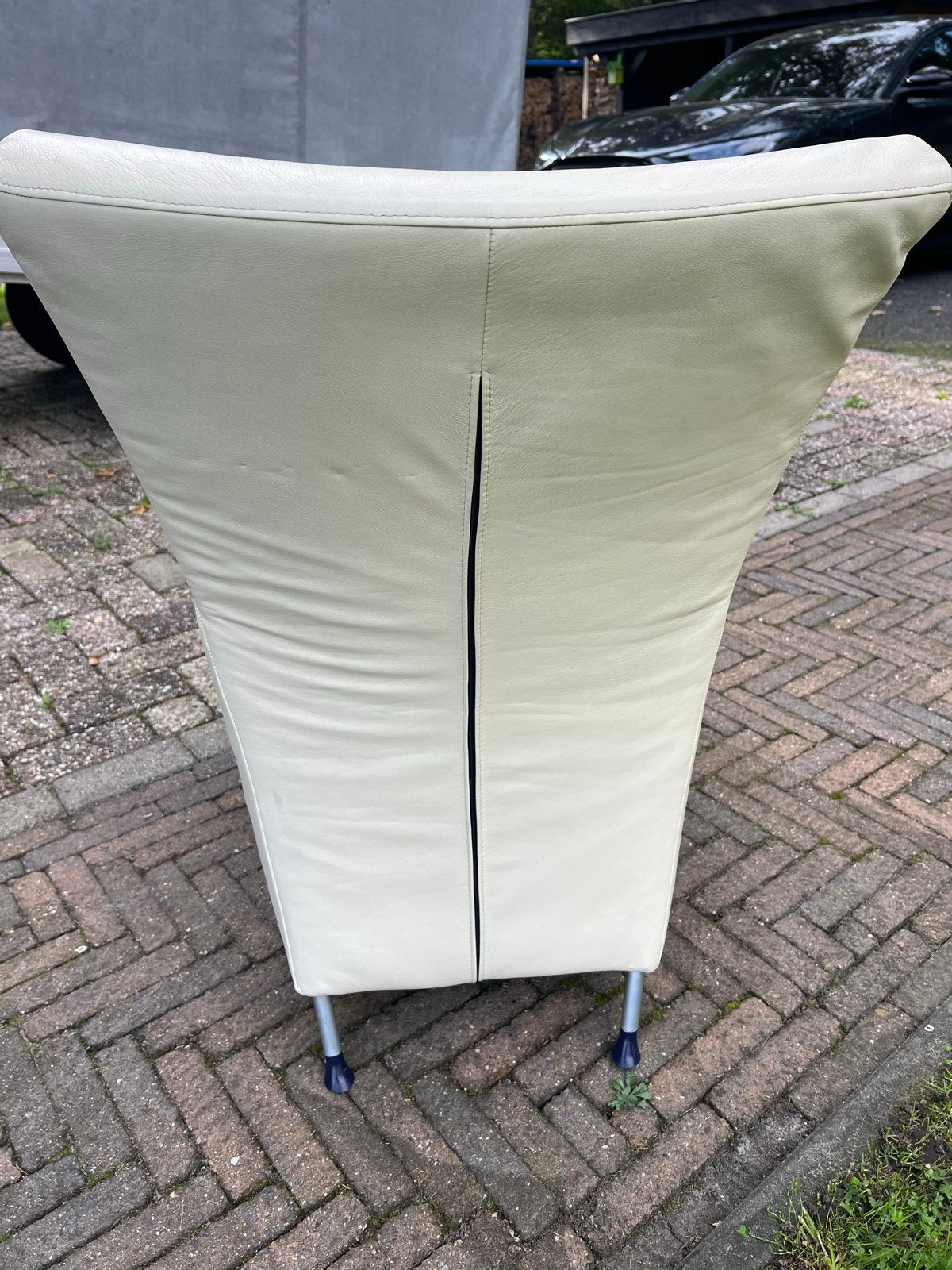 Montis Windy Leren fauteuil - Crème/Wit, Ophalen, Gebruikt, Wit, Leer