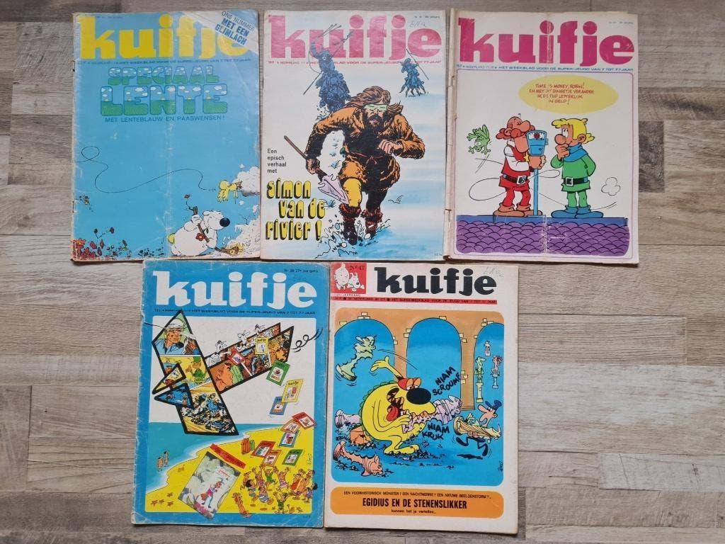 Kuifje weekbladen jaargangen 39-40-41-42 en 43, Meerdere stripboeken, Ophalen of Verzenden, Gelezen