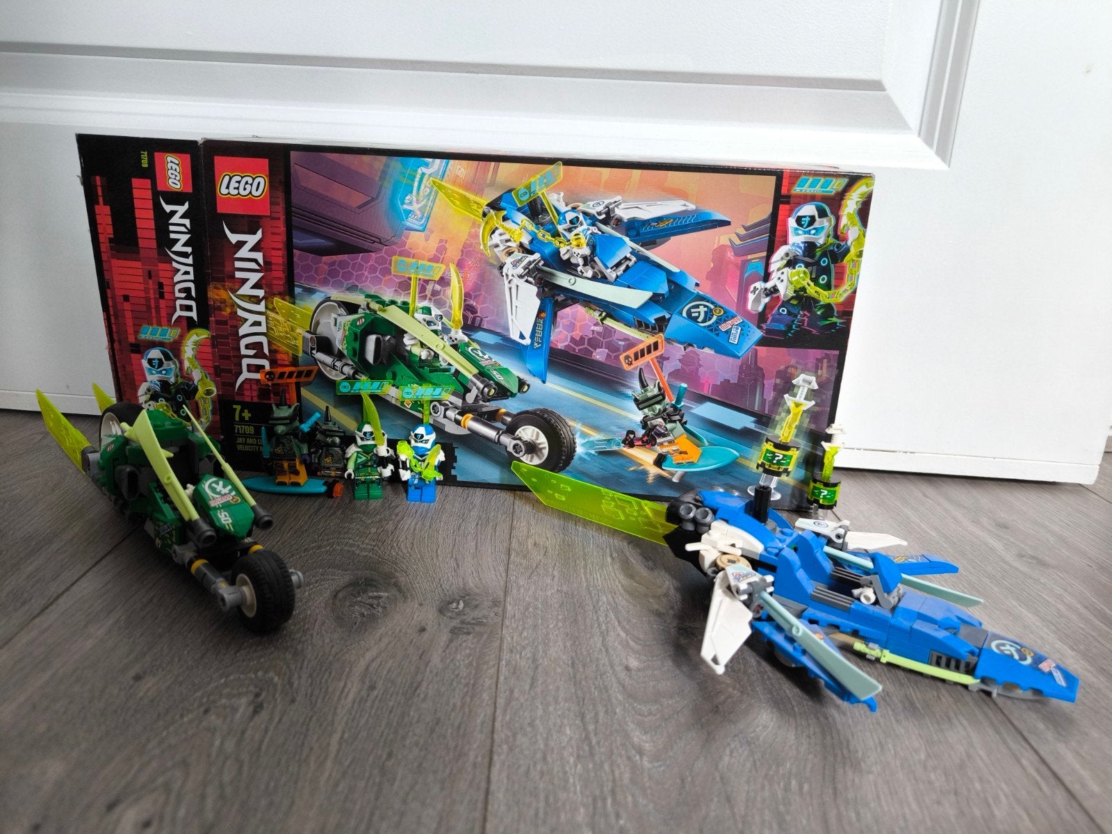 Lego Ninjago Jay's Cyber Draak en Kai's Cyber Motor, Ophalen of Verzenden, Zo goed als nieuw, Overige merken