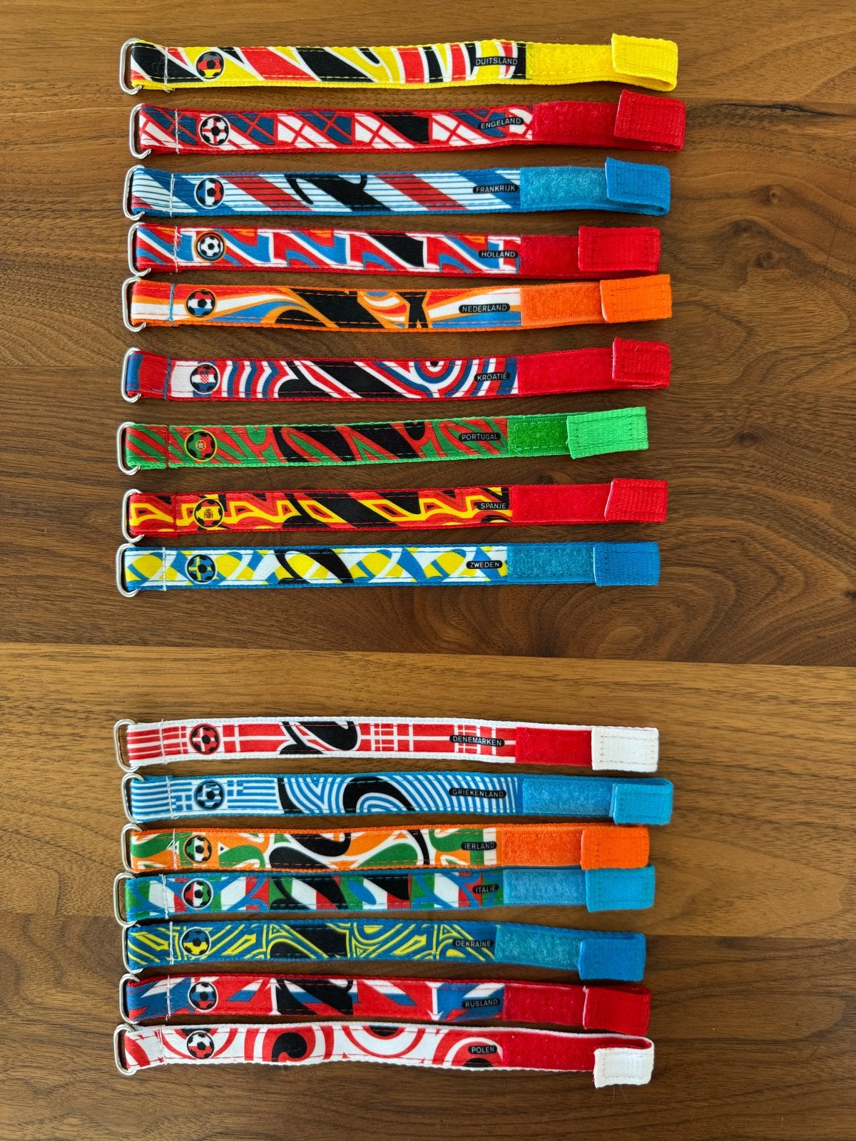 Voetbal WK Landen Armbandjes €1 per stuk, Ophalen of Verzenden, Nieuw, Overige sporten, Overige typen