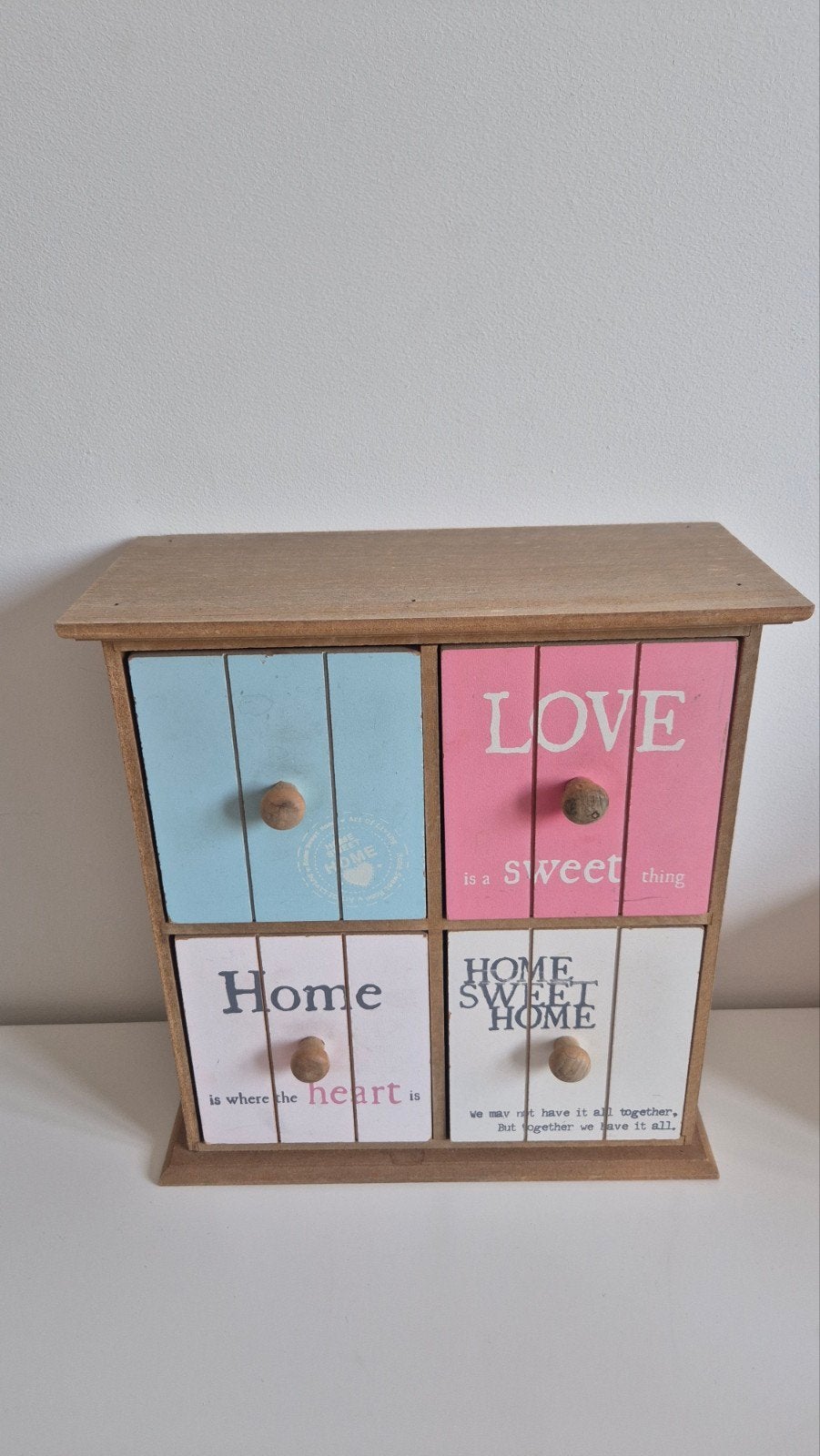mini houten ladekastje, Ophalen of Verzenden, Gebruikt, Hout