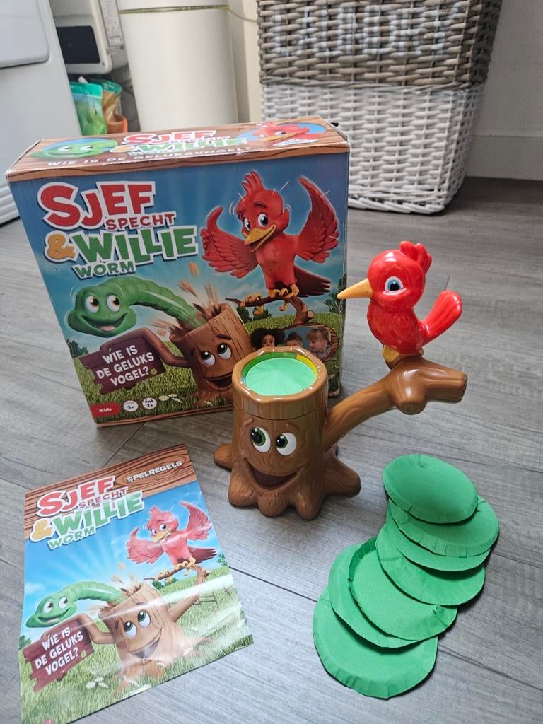 Sjef Specht & Willie Worm - Leuk familiespel, Een of twee spelers, Ophalen, Gebruikt