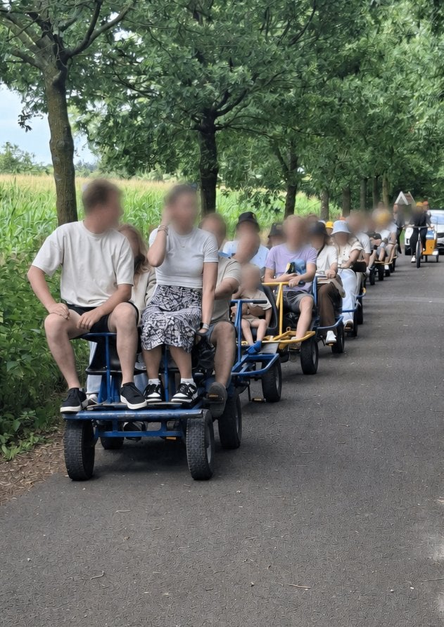Te koop/Te huur: Unieke Fietstrein Skeltertrein, Fietsen en Brommers, Ophalen, Gebruikt