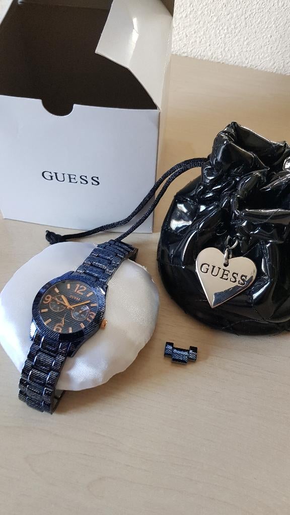 ZGAN sportief Guess dames horloge jeans blauw, Sieraden, Tassen en Uiterlijk, Horloges | Dames, Staal, Staal, Guess, Polshorloge