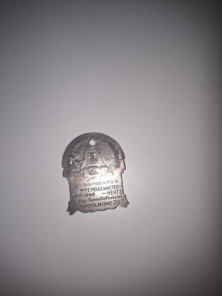 Herinneringsmedaille 25 jaar Toneel Schoolbond België 1948, Ophalen of Verzenden, Overige materialen