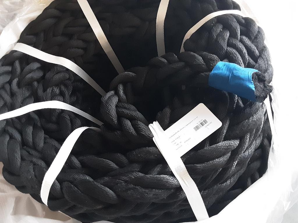 Dik zacht zwart touw 54mm 8 strengs, Watersport en Boten, Accessoires en Onderhoud, Info@alletouw.nl, Overige typen, Nieuw, Ophalen of Verzenden