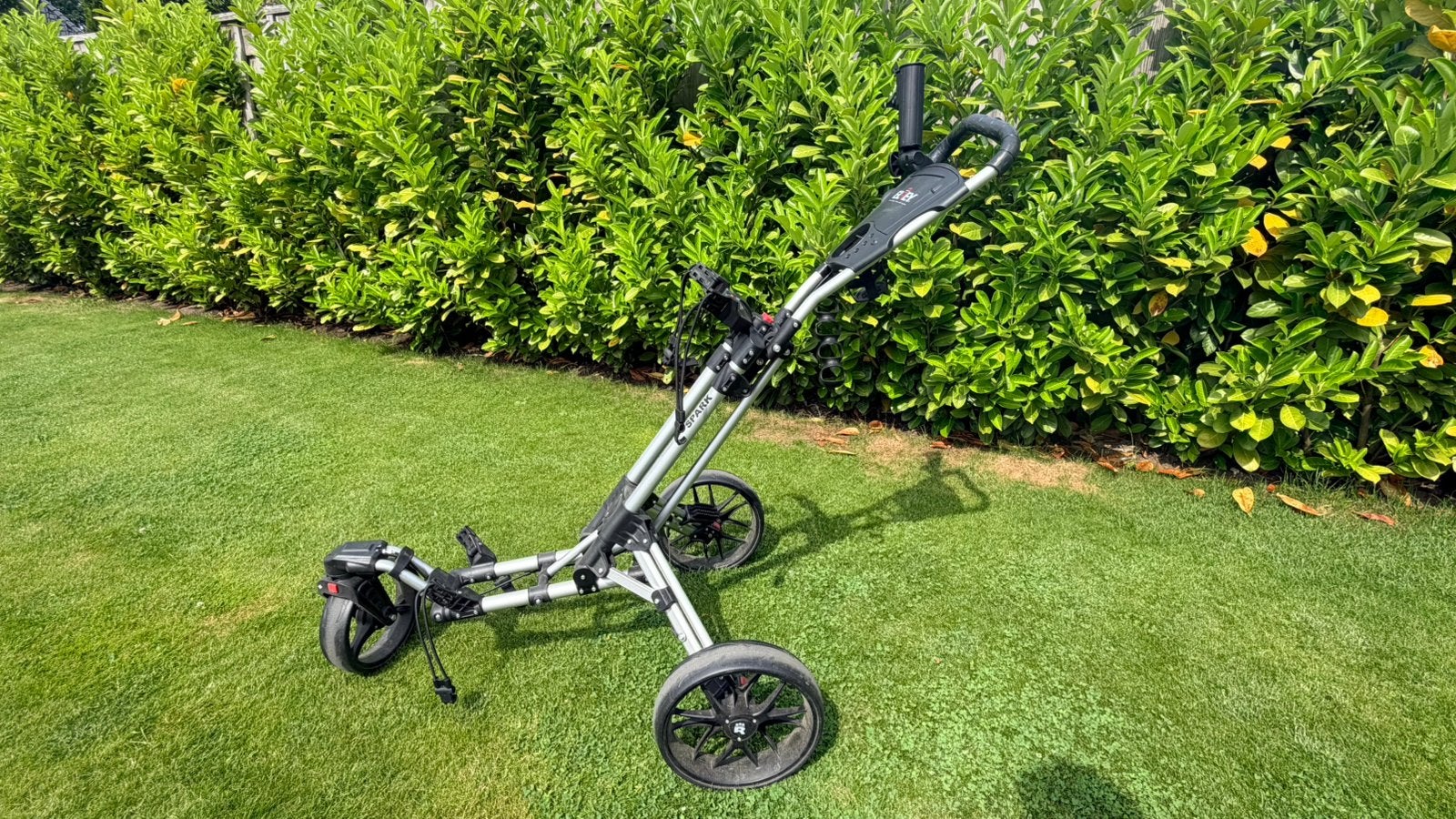 Elrey Spark 3-wiel trolley - zilver-zwart, Ophalen, Gebruikt, Golfkar, Overige merken