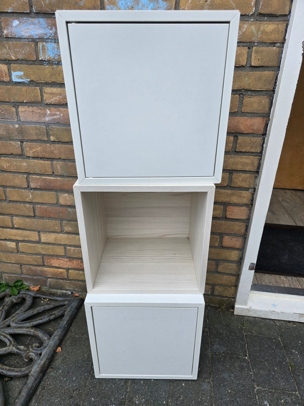 IKEA Eket kastje met deuren, wit, Ophalen, Gebruikt