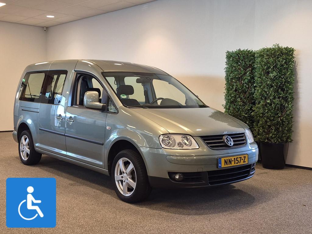 Volkswagen Caddy Maxi Rolstoelauto 5+1, Voorwielaandrijving, 12 maanden, Stof, Gebruikt