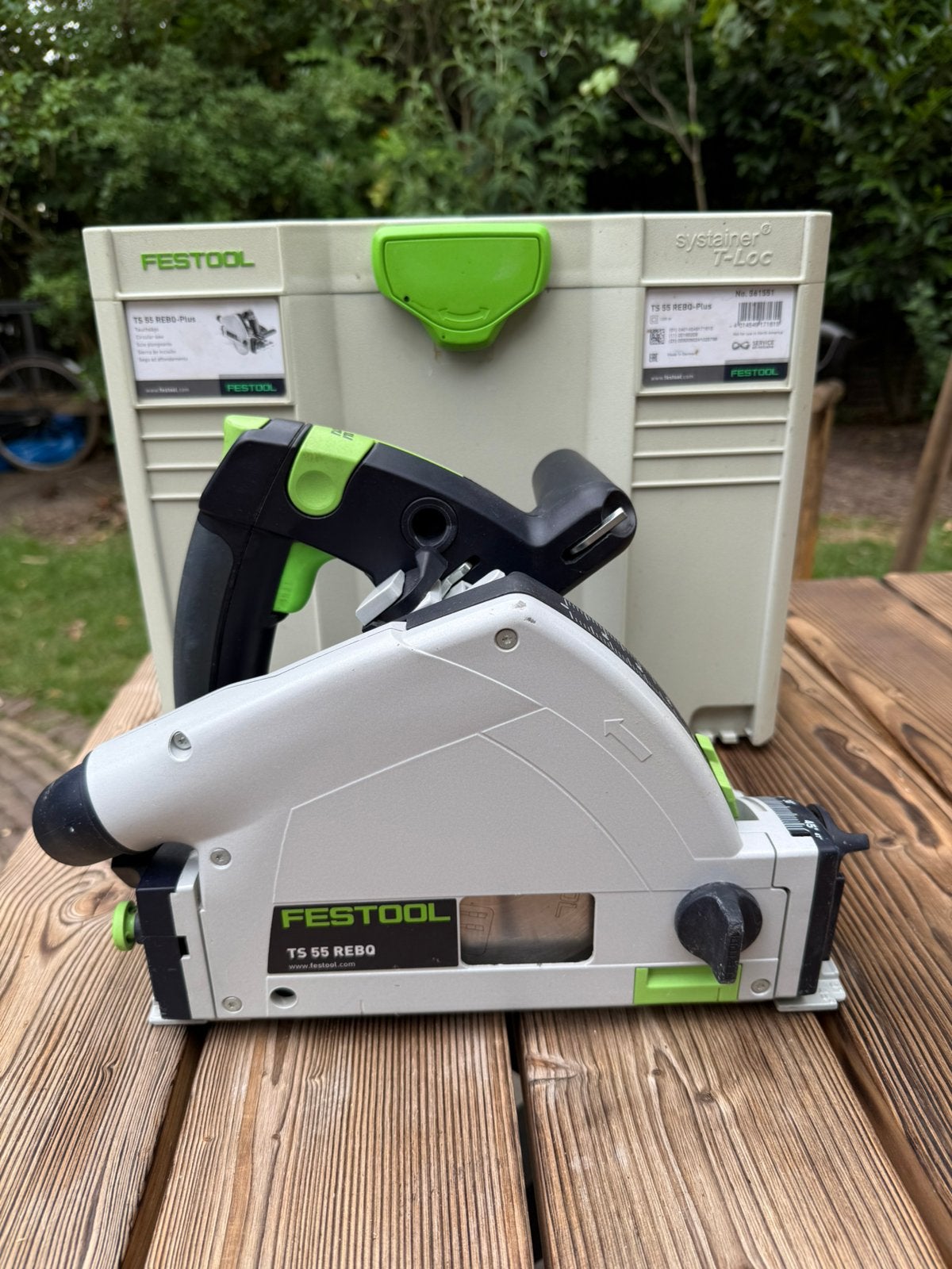 Festool invalzaag TS 55 REBQ-Plus - Incl systainer, Ophalen, Gebruikt, Invalzaag, 30 tot 70 mm