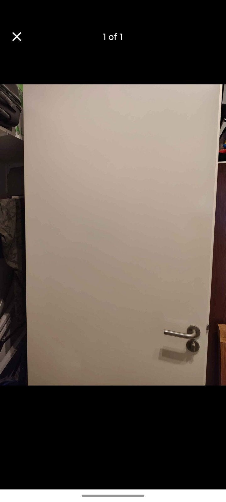 Svedex deur met deurrooster kunst wit. Zonder op slot, Ophalen, Nieuw, Binnendeur, 215 cm of meer