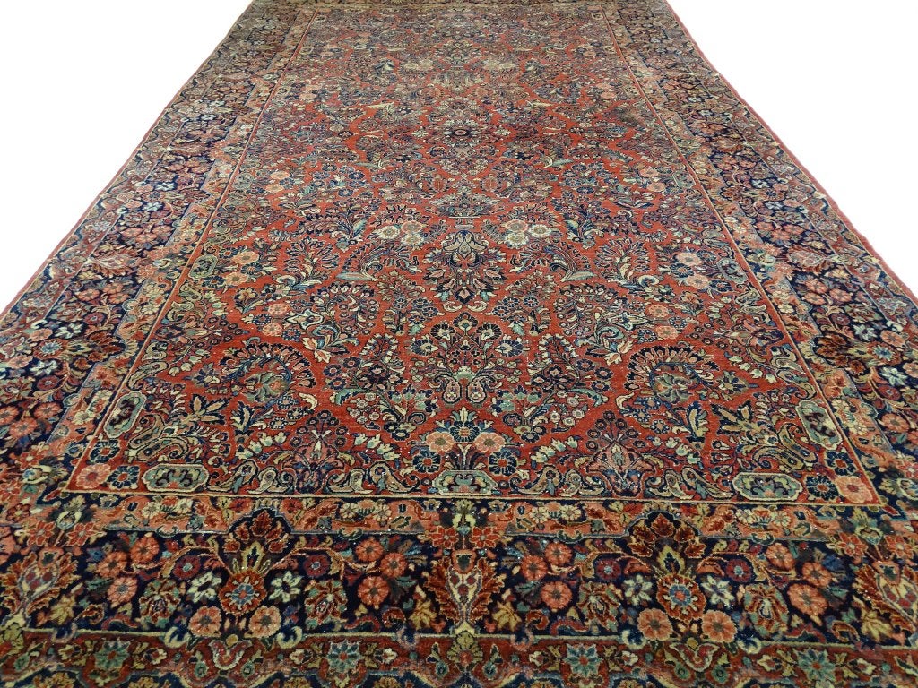 Perzisch tapijt - USA Sarouk - 475 x 266 cm - Handgeknoopt, Gebruikt, Antiek - Klassiek - Modern - Eclectisch, -, Verzenden